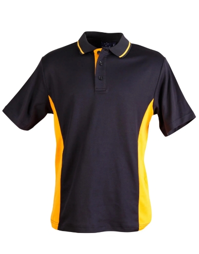 Picture of Winning Spirit, Mens TrueDry Contrast S/S Polo